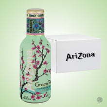 Load image into Gallery viewer, AriZona Green Tea With Ginseng Honey - 500ml x 24 btls Carton