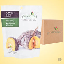 Load image into Gallery viewer, Greenday Veg Chips - Pumpkin - 30g x 36 pkts Carton