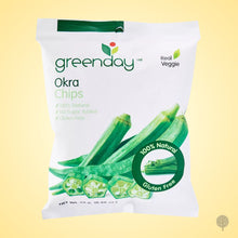 Load image into Gallery viewer, Greenday Veg Chips - Okra - 25g x 36 pkts Carton
