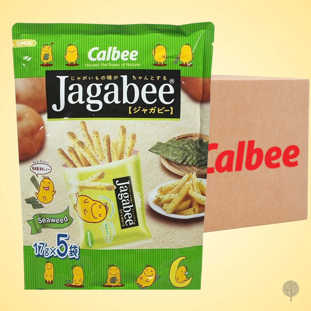 Calbee Jagabee Potato Sticks - Seaweed (5Pcs) - 90g X 1 pc Carton