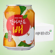 Load image into Gallery viewer, Haitai Korean Pear Juice With Pulp - 238ml x 24 cans Carton

