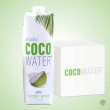 Load image into Gallery viewer, CocoWater Pure Coconut Water - 1L x 6 pkts Carton
