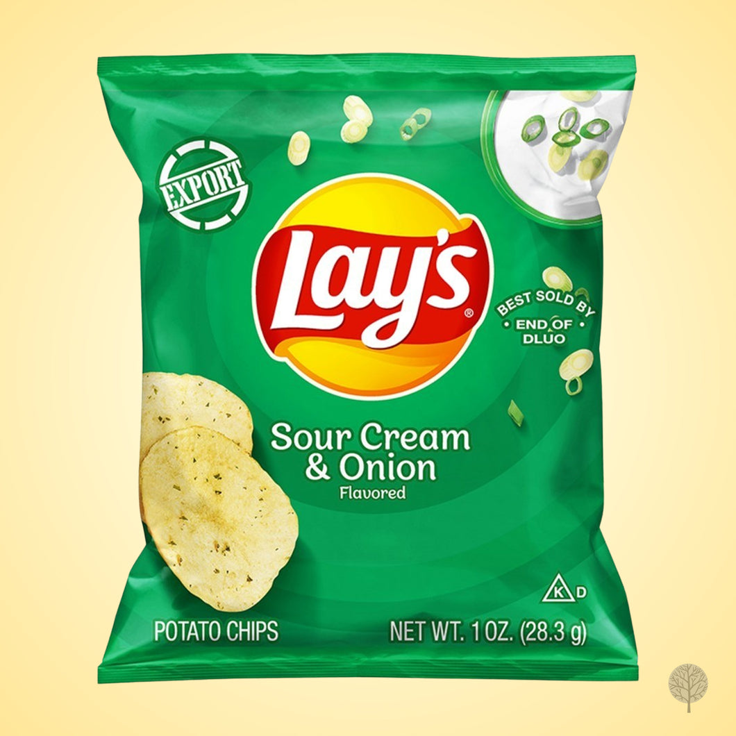 Lay's Chips Saveur Cream & Onion 120g (lot de 10) 