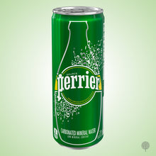 Load image into Gallery viewer, Perrier Carbonated Mineral Water Natural - 330ml x 24 cans Carton
