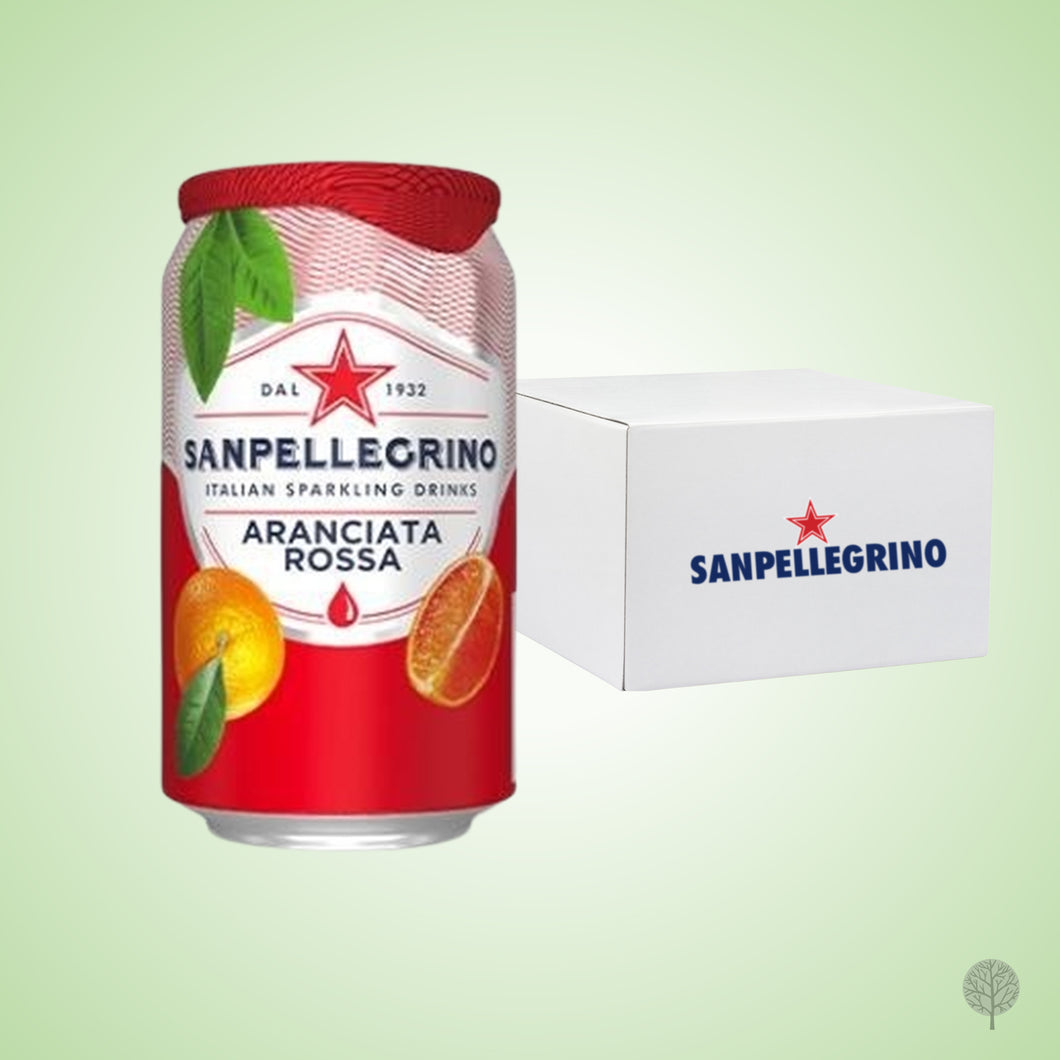 Sanpellegrino Sparkling Aranciate Rossa Drink - 330ml x 24 cans Carton