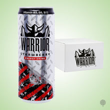 Load image into Gallery viewer, Warrior Energy Drink Strawberry - 325ml X 24 can Carton
