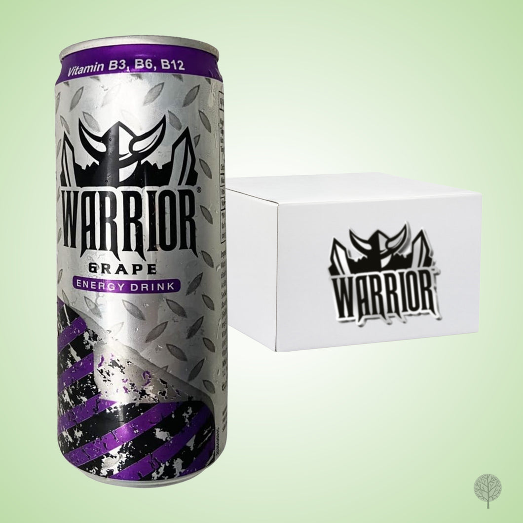Warrior Energy Drink Grape - 325ml X 24 can Carton